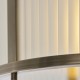 Endon-119457 - Ridgeton - Antique Brass Flush with Frosted Ribbed Glass