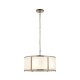 Endon-119458 - Ridgeton - Antique Brass 3 Light Pendant with Frosted Ribbed Glass