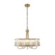 Endon-119610 - Visconti - Antique Brass 5 Light Centre Fitting with Crystal