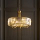 Endon-119610 - Visconti - Antique Brass 5 Light Centre Fitting with Crystal