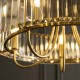 Endon-119610 - Visconti - Antique Brass 5 Light Centre Fitting with Crystal