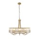 Endon-119611 - Visconti - Antique Brass 8 Light Centre Fitting with Crystal