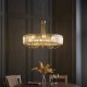 Endon-119611 - Visconti - Antique Brass 8 Light Centre Fitting with Crystal