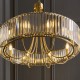 Endon-119611 - Visconti - Antique Brass 8 Light Centre Fitting with Crystal
