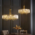 Visconti - Antique Brass 8 Light Centre Fitting with Crystal