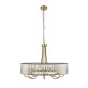 Endon-119611 - Visconti - Antique Brass 8 Light Centre Fitting with Crystal