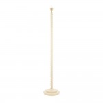 Twist - Base Only - Satin Almond White Twisted Floor Lamp