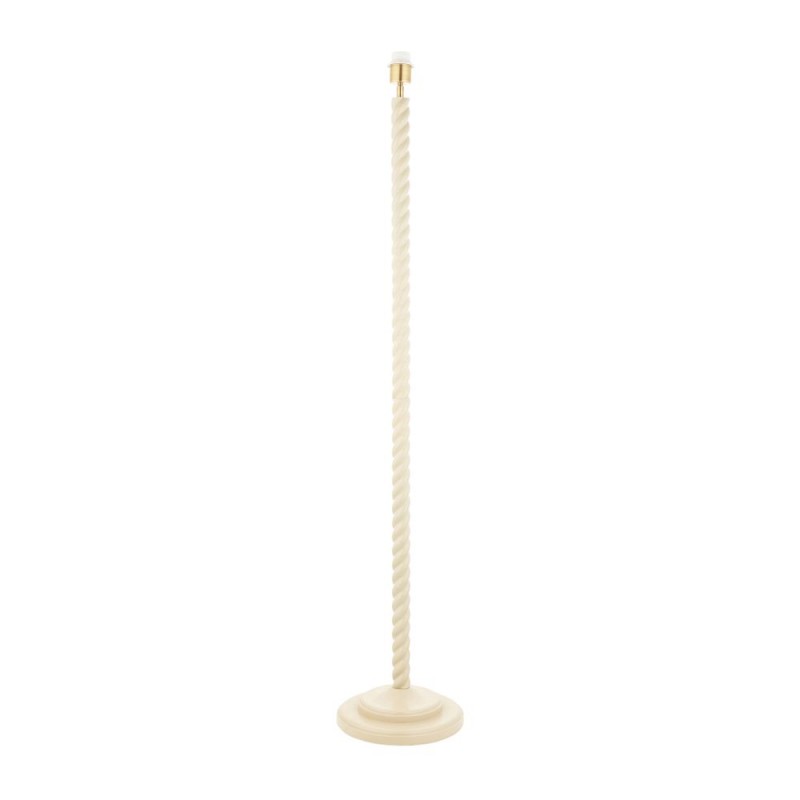 Endon-119918 - Twist - Base Only - Satin Almond White Twisted Floor Lamp