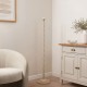 Endon-119918 - Twist - Base Only - Satin Almond White Twisted Floor Lamp