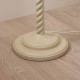 Endon-119918 - Twist - Base Only - Satin Almond White Twisted Floor Lamp