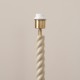 Endon-119918 - Twist - Base Only - Satin Almond White Twisted Floor Lamp