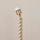 Endon-119918 - Twist - Base Only - Satin Almond White Twisted Floor Lamp