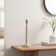 Endon-119919 - Twist - Base Only - Satin Almond White Twisted Table Lamp