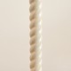 Endon-119919 - Twist - Base Only - Satin Almond White Twisted Table Lamp