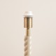 Endon-119919 - Twist - Base Only - Satin Almond White Twisted Table Lamp