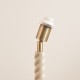 Endon-119919 - Twist - Base Only - Satin Almond White Twisted Table Lamp