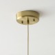 Endon-120005 - Isabella - Brushed Aged Brass Pendant with Vintage White Gathered Scalloped Edge Shade