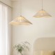 Endon-120005 - Isabella - Brushed Aged Brass Pendant with Vintage White Gathered Scalloped Edge Shade