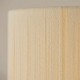 Endon-120011 - Noah - Brushed Brass Pendant with Cream Cotton Cord Wrapped Tiered Shade