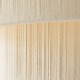 Endon-120013 - Noah - Brushed Brass 5 Light Pendant with Cream Cotton Cord Wrapped Tiered Shade