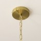 Endon-120013 - Noah - Brushed Brass 5 Light Pendant with Cream Cotton Cord Wrapped Tiered Shade