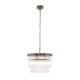 Endon-120024 - Lucille - Antique Brass 3 Light Centre Fitting with Clear Glass Rods