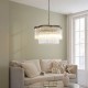Endon-120025 - Lucille - Antique Brass 5 Light Centre Fitting with Clear Glass Rods