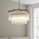 Endon-120025 - Lucille - Antique Brass 5 Light Centre Fitting with Clear Glass Rods