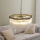 Endon-120025 - Lucille - Antique Brass 5 Light Centre Fitting with Clear Glass Rods