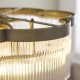 Endon-120025 - Lucille - Antique Brass 5 Light Centre Fitting with Clear Glass Rods