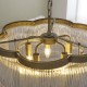 Endon-120025 - Lucille - Antique Brass 5 Light Centre Fitting with Clear Glass Rods
