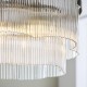 Endon-120025 - Lucille - Antique Brass 5 Light Centre Fitting with Clear Glass Rods