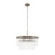 Endon-120025 - Lucille - Antique Brass 5 Light Centre Fitting with Clear Glass Rods