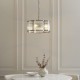 Endon-120090 - Ridgeton Scallop - Antique Brass 3 Light Pendant with Ribbed Glass