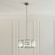 Endon-120091 - Ridgeton Scallop - Antique Brass 5 Light Pendant with Ribbed Glass