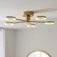 Endon-120104 - Scout - Warm Brass LED Ceiling Lamp with Frosted Diffusers