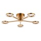 Endon-120104 - Scout - Warm Brass LED Ceiling Lamp with Frosted Diffusers