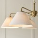Endon-120304 - Wallbridge - Brushed Aged Brass 5 Light Centre Fitting with Natural Linen Shades
