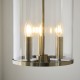 Endon-120523 - Hebden - Antique Brass 3 Light Lantern Pendant
