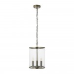 Hebden - Antique Brass 3 Light Lantern Pendant