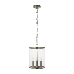 Hebden - Antique Brass 3 Light Lantern Pendant