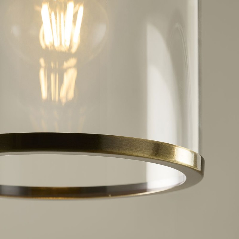 Endon-120525 - Hebden - Antique Brass Lantern Pendant