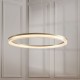- Meribel - Brushed Gold LED Pendant with Opal Ribbed Difuser Ambience-120549 - Meribel - Brushed Gold LED Pendant with Opal Ribbed Difuser