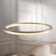 - Meribel - Brushed Gold LED Pendant with Opal Ribbed Difuser Ambience-120549 - Meribel - Brushed Gold LED Pendant with Opal Ribbed Difuser