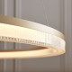 - Meribel - Brushed Gold LED Pendant with Opal Ribbed Difuser Ambience-120549 - Meribel - Brushed Gold LED Pendant with Opal Ribbed Difuser