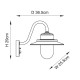 - Thornton - Matt Black PIR Wall Lamp with Clear Glass Endon-120556 - Thornton - Matt Black PIR Wall Lamp with Clear Glass