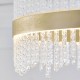 Ambience-120563 - Cortez - Brushed Gold LED Semi Flush with Twisted Glass Rods