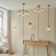 - Ashcroft - Brushed Aged Brass 3 Light Semi Flush with Clear Glass Endon-120616 - Ashcroft - Brushed Aged Brass 3 Light Semi Flush with Clear Glass