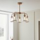 - Ashcroft - Brushed Aged Brass 5 Light Semi Flush with Clear Glass Endon-120618 - Ashcroft - Brushed Aged Brass 5 Light Semi Flush with Clear Glass