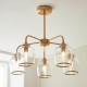 - Ashcroft - Brushed Aged Brass 5 Light Semi Flush with Clear Glass Endon-120618 - Ashcroft - Brushed Aged Brass 5 Light Semi Flush with Clear Glass
